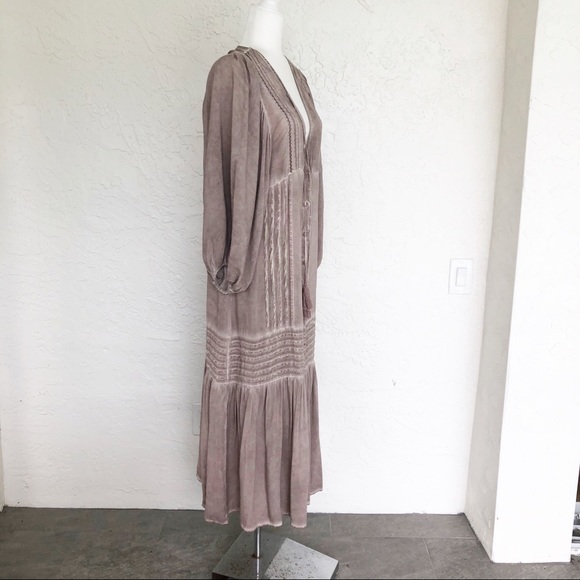 Young Fabulous Broke Joplin Boho Midi Dress Large - Picture 5 of 9